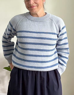 Cambria Worsted Striped Pullover by Ashley Lillis