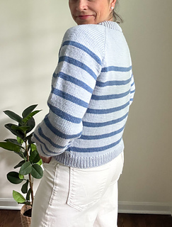 Cambria Worsted Striped Pullover by Ashley Lillis