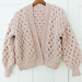 Simple Everyday Eyelet Cardigan