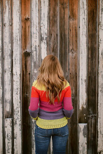 Slice of Nice Genser - Colourful Crochet