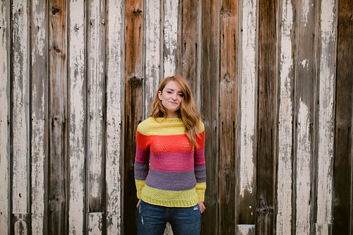 Slice of Nice Genser - Colourful Crochet