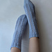 Easy Lace & Cable Socks pattern 