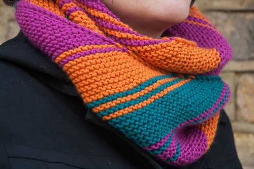 Daniel a diagonally striped cowl photo 2
