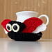 Ladybug Coaster Jewelry Holder pattern