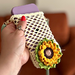 Sunflower Phone Pouch pattern 
