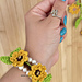 2in1 Sunflower Bracelet Anklet pattern 