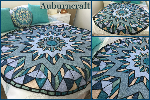Ravelry: Leadlight Afghan Blanket pattern by Sue Stapleton