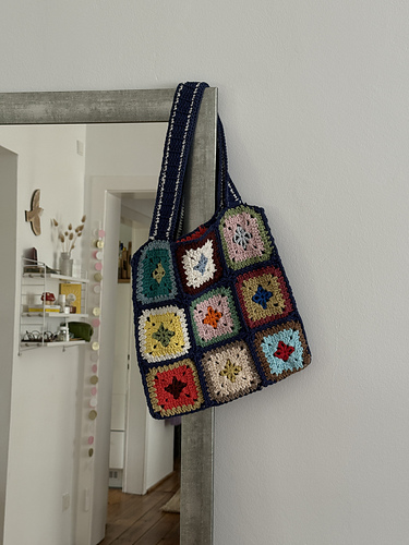 Granny Square Birthday Bag