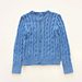 Vegetable Cable Bottom-up Cardigan pattern 