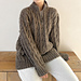Fashion Aran Cable Half-zip Sweater pattern