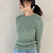 Phil Caresse Cable Bottom-up Sweater pattern 