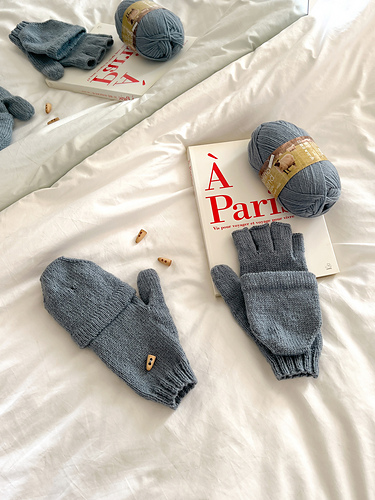 Merino Blend Beanie Gloves