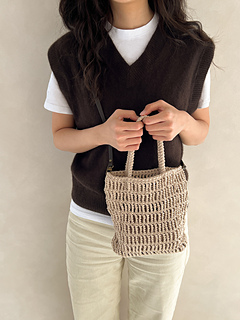 Ravelry: Chainy Cotton Summer Mini Net Bag pattern by Daeri Kim (Banul)