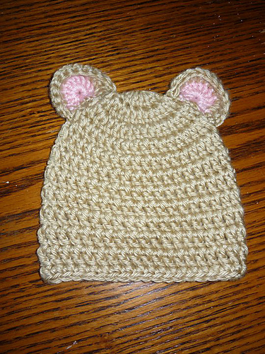 Bear Ears for Newborn Hat photo 2