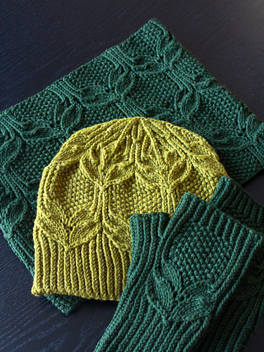 Grønne blader-sløfe - Amy van de Laar