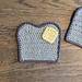 Buttered Toast Coaster pattern