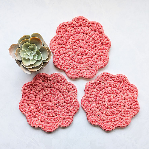 Chunky Flower Coaster