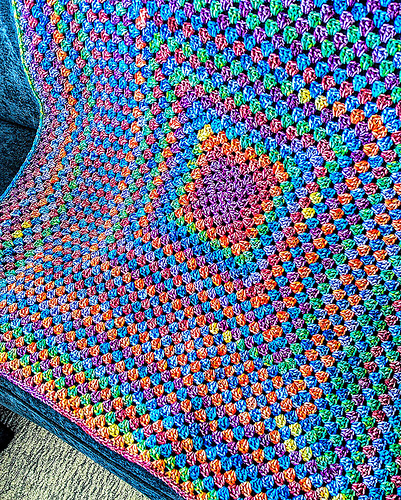 Giant Granny Square Blanket
