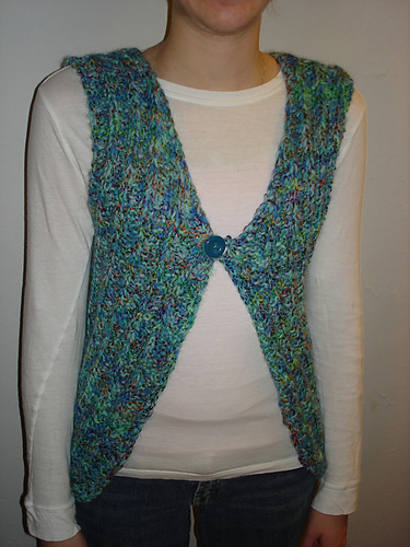 Mistake Rib Pattern Jumper Ravelry: Simple Mistake Rib Vest pattern by Karen J. Minott
