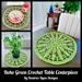 Boho Green Crochet Table Centerpiece pattern