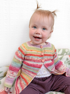 Size 2 knit in Estelle Evolution Celebration Sock Q60201 - Tropical.