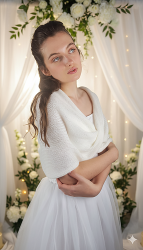 Strick-Loop aus Merino für Hochzeiten