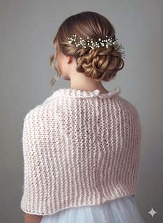 Brautloop einfach zu stricken aus weicher Wolle