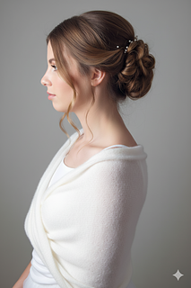 Knit loop made with baby alpaca soft silk