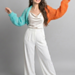 knit bolero loose and chuky made wiht mohair