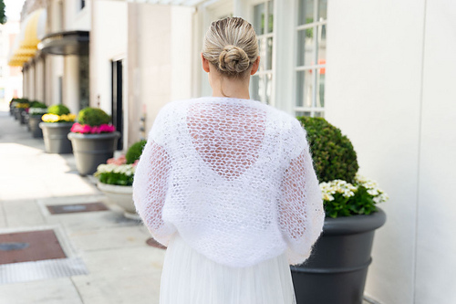 Mohair bolero løs og avslappet - 