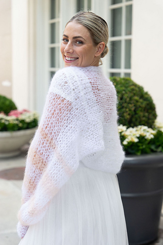 Mohair bolero løs og avslappet - 