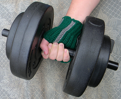 Unisex Beginner Fingerless Gloves or Wristers photo 1