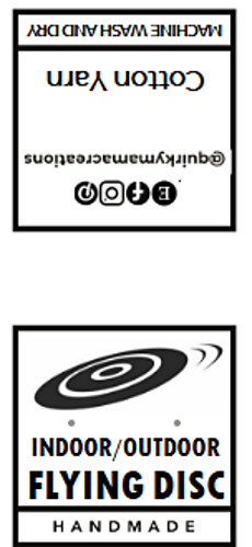 DIY fold over label  - FRONT