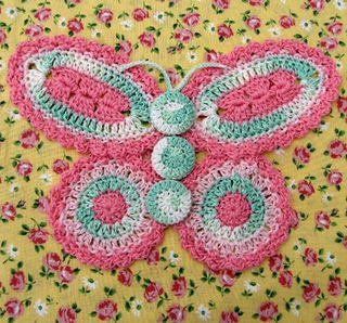 Ravelry: Butterfly Decorative Potholder pattern by Elizabeth Ann White