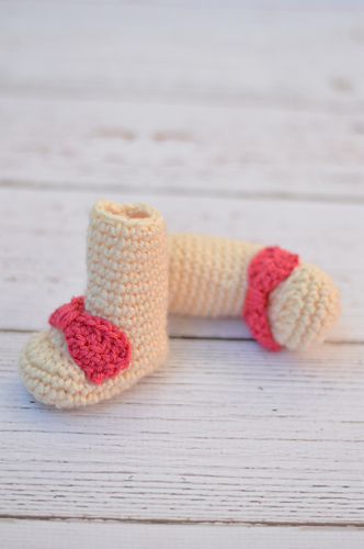 Simple Newborn Booties photo 2