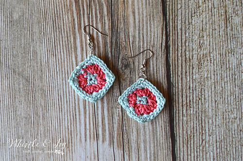 Ravelry: Granny Square Earrings pattern by Bethany Dearden