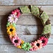 Gerbera Daisy Wreath pattern