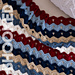 Vintage Fan Ripple Oversized Throw pattern 