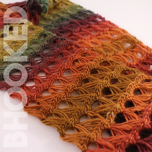 Broomstick Lace Infinity Scarf crochet pattern by B.Hooked Crochet & Knitting