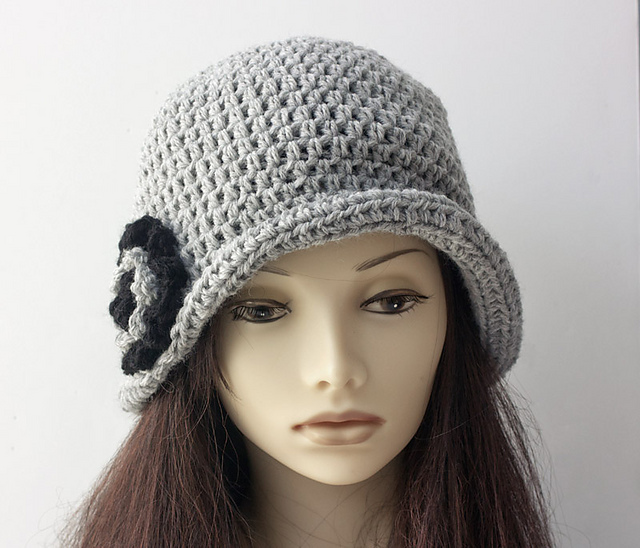 Flower Cloche Hat pattern by Judy Stalus