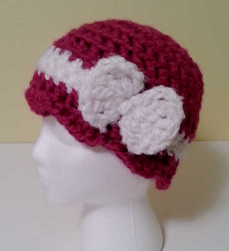 Girl's Scallop Hat with Bow photo 2