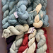 A gaggle of Naturally Dyed Yarn at Blue Thistle Fibers Mill & Dye Studio - Gauley Bridge, West Virginia