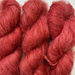 Red Mohair Blend  Naturally Dyed Yarn at Blue Thistle Fibers Mill & Dye Studio - Gauley Bridge, West Virginia