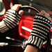 Striped Fingerless Gloves pattern 