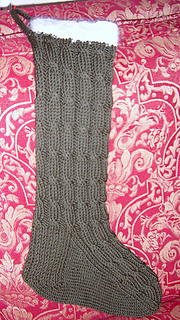 Ravelry: Fluff Cuff Christmas stocking pattern by Nina Shishkoff
