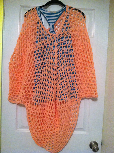 Summer Peach Tea Poncho photo 3