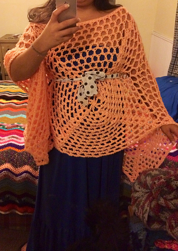 Summer Peach Tea Poncho photo 6