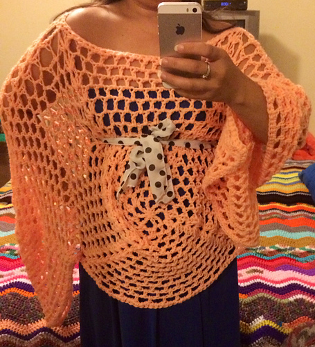 Summer Peach Tea Poncho photo 12