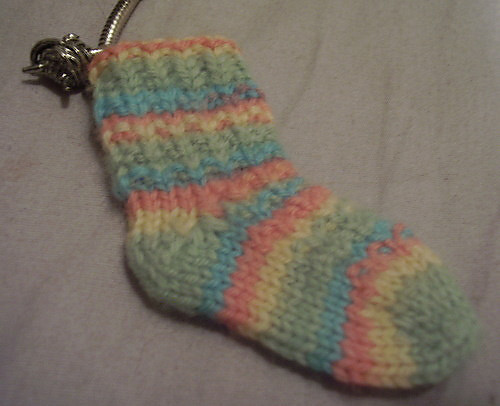 Toe Up Magic Loop Wee Tiny Sock Swap Sock photo 1