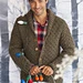 #36 Man's Textured Cardigan pattern 